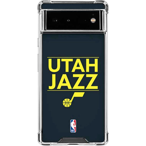 NBA Utah Jazz Standard - Black Google Pixel 6 Clear Case
